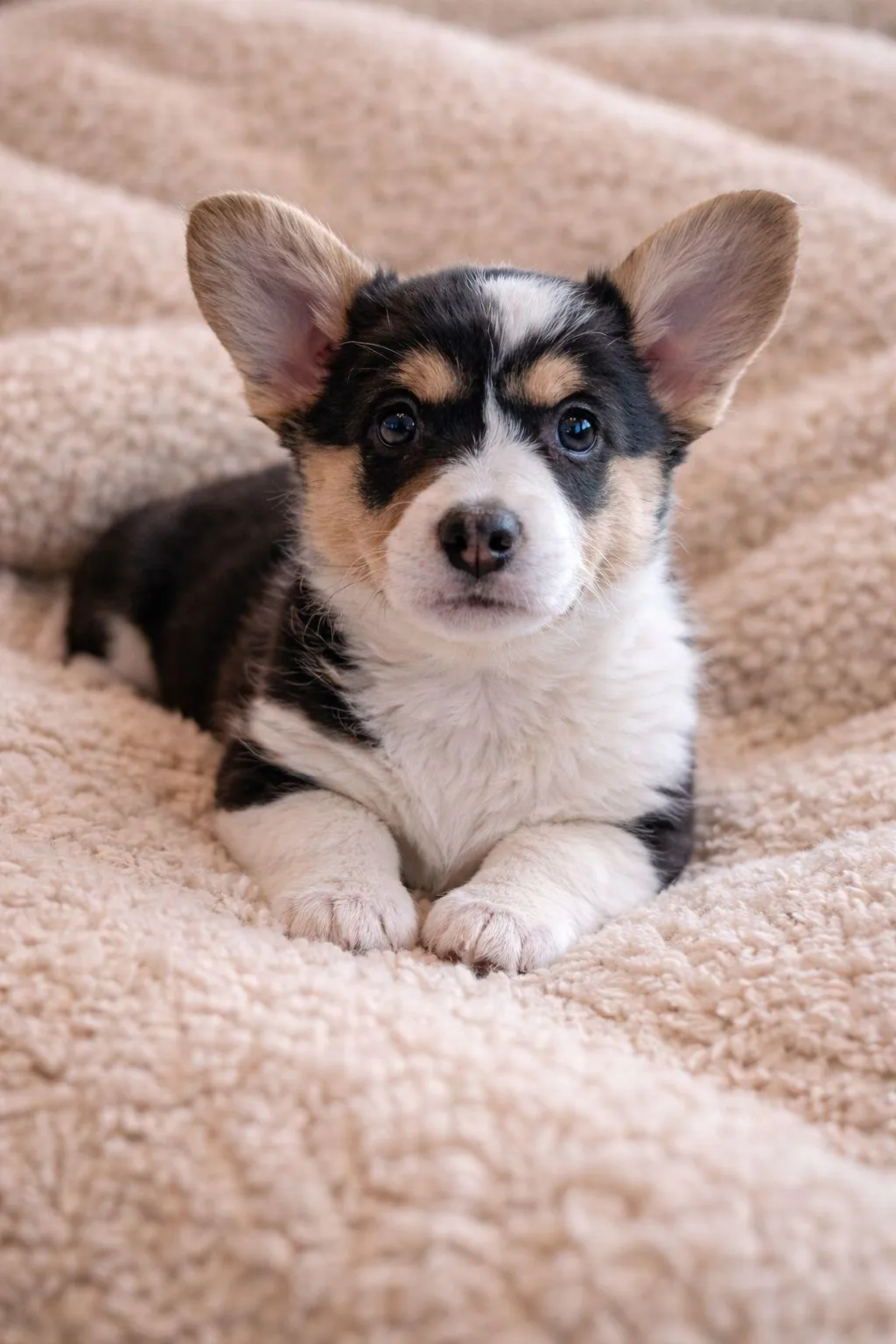 Ruth's Kallie, a Corgi puppy from WeVolution Off-Grid near Tombstone, Arizona, shared by Ruth in Dec. 2025