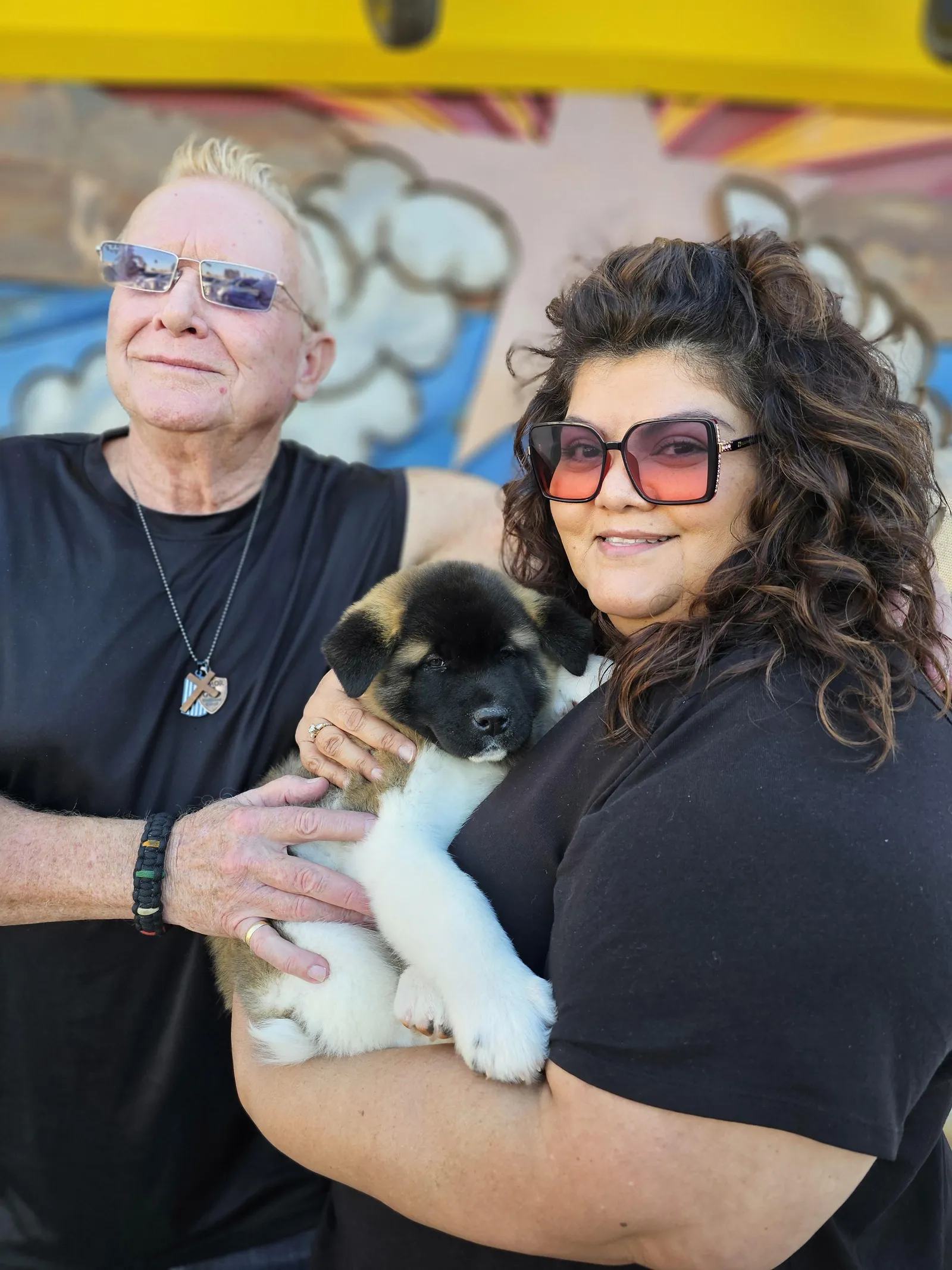 Female Akira, a Akita puppy from WeVolution Off-Grid near Tombstone, Arizona, now in a new home
